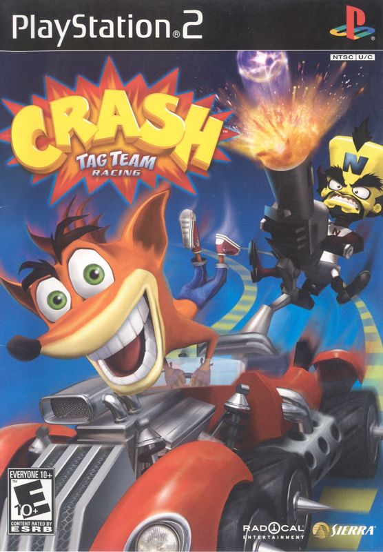 Front Cover for Crash Tag Team Racing (PlayStation 2)