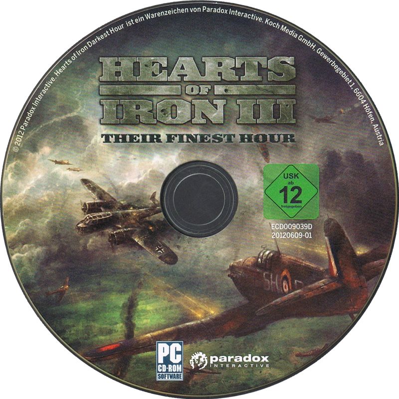 Media for Hearts of Iron III: Their Finest Hour (Windows)