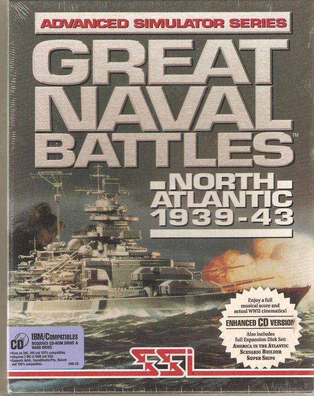 Front Cover for Great Naval Battles: North Atlantic 1939-1943 (CD-ROM) (DOS)
