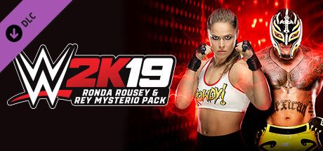 Front Cover for WWE 2K19: Rey Mysterio & Ronda Rousey Pack (Windows) (Steam release)
