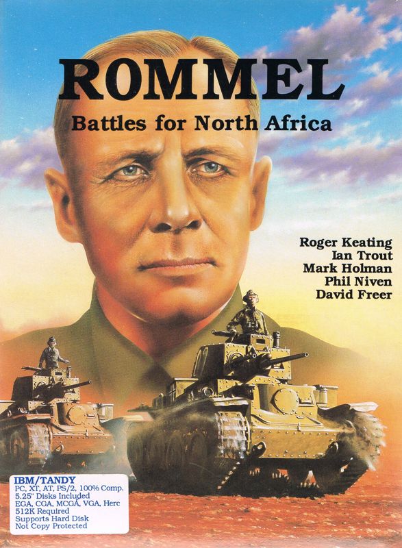 Front Cover for Rommel: Battles for North Africa (DOS) (5.25" Disk release)