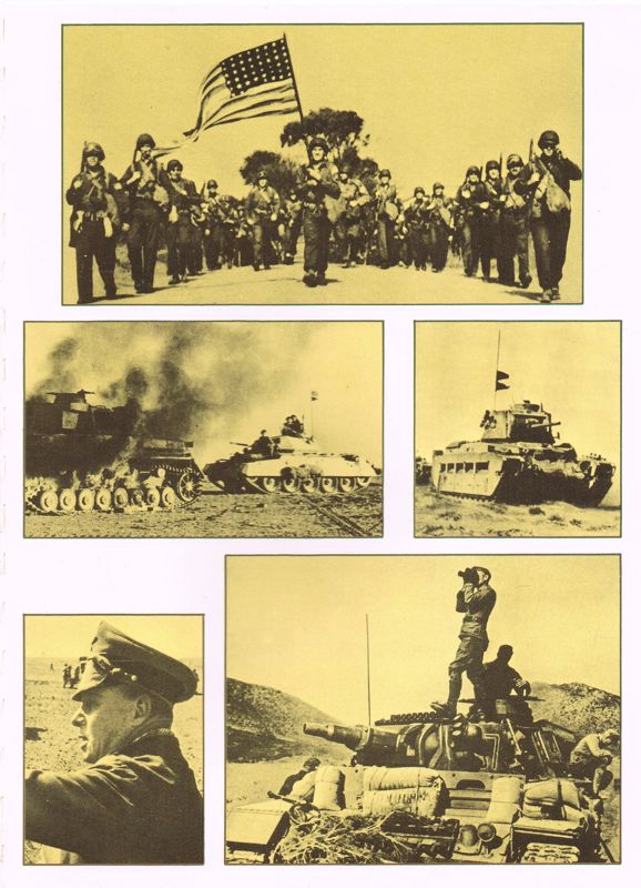 Inside Cover for Rommel: Battles for North Africa (DOS) (5.25" Disk release): Right Flap - Downside