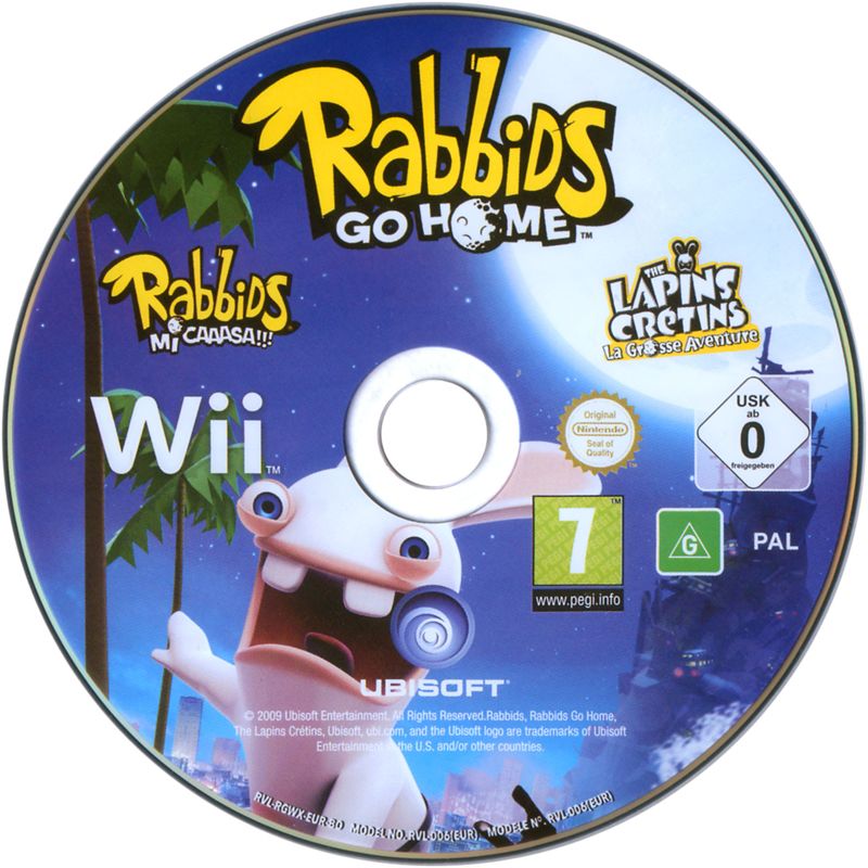 Media for Rabbids Go Home: A Comedy Adventure (Wii) (Nintendo Selects release)