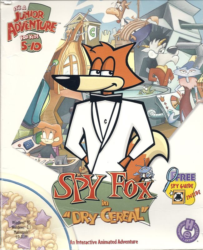 Front Cover for Spy Fox in "Dry Cereal" (Macintosh and Windows and Windows 3.x)