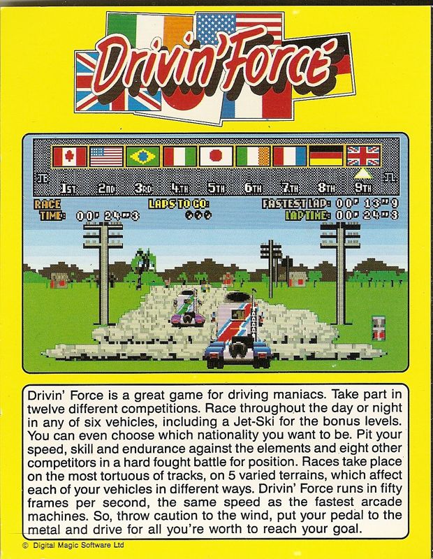 Back Cover for Arcade Action (Amiga)