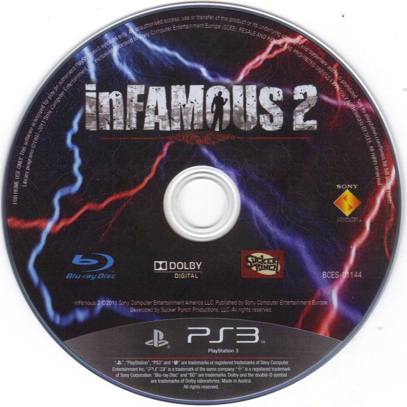 Media for inFAMOUS 2 (PlayStation 3)