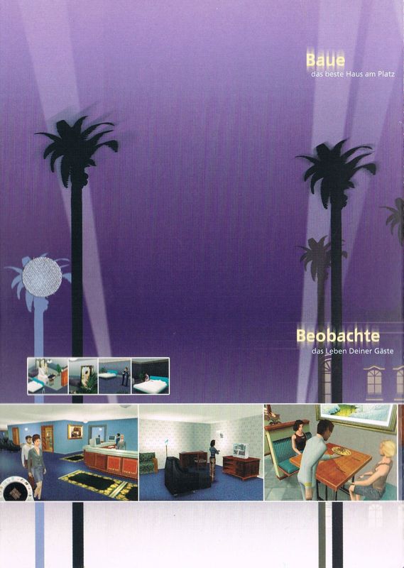 Inside Cover for Hotel Giant (Windows) (re-release): Inside left