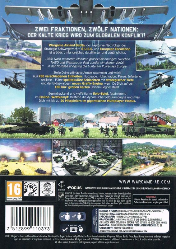 Other for Wargame: AirLand Battle (Windows): Keep Case Back