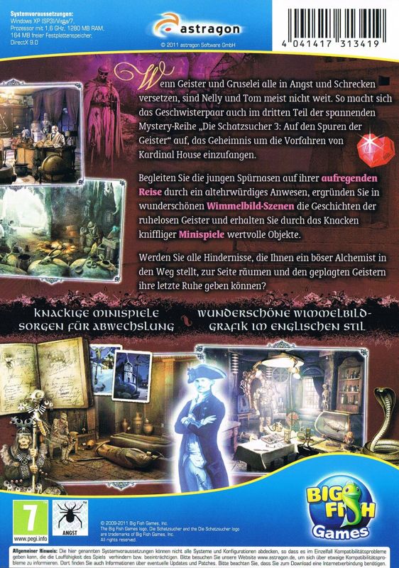 Back Cover for Treasure Seekers: Follow the Ghosts (Windows)