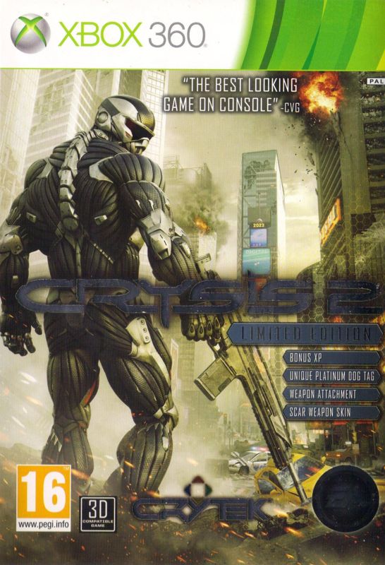 Crysis 2 (Limited Edition) cover or packaging material - MobyGames