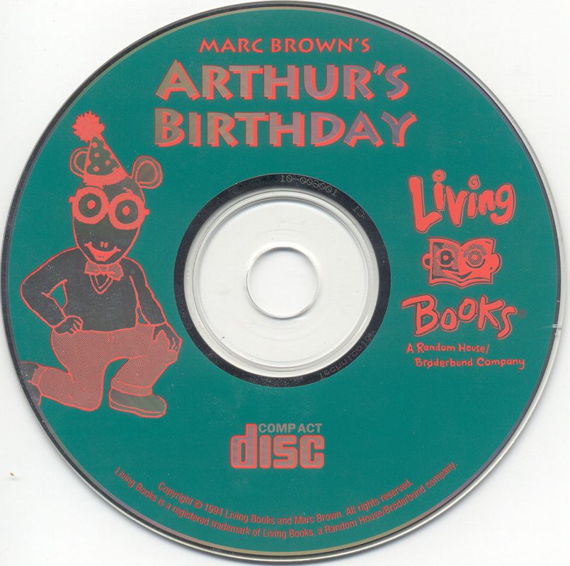 Media for Arthur's Birthday (Macintosh and Windows 3.x)