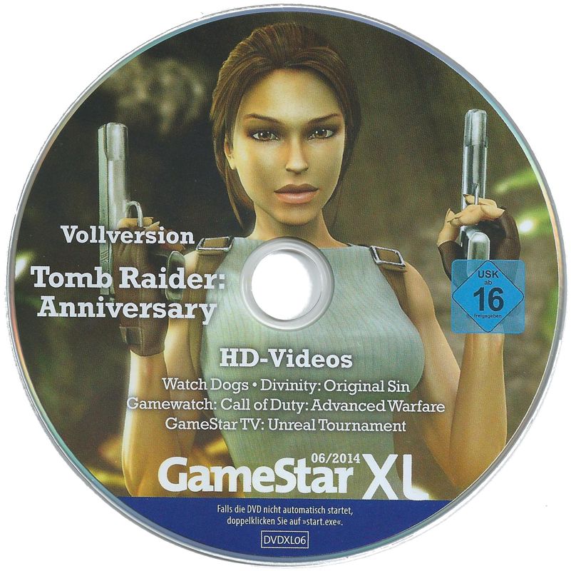 Media for Lara Croft: Tomb Raider - Anniversary (Windows) (GameStar XL 06/2014 covermount)