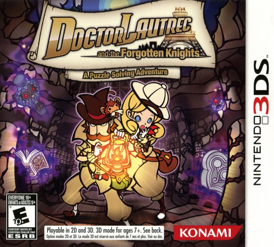 Front Cover for Doctor Lautrec and the Forgotten Knights (Nintendo 3DS)