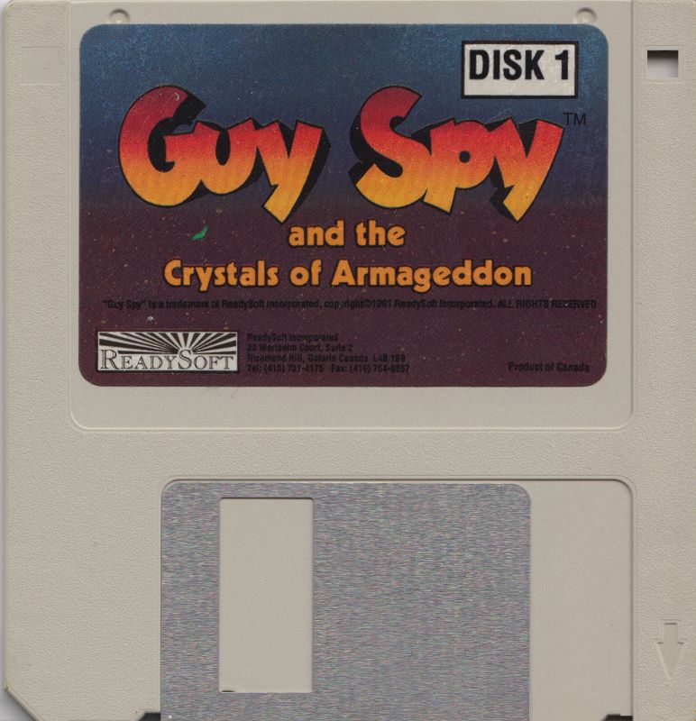 Media for Guy Spy and the Crystals of Armageddon (Atari ST): Disk 1/3