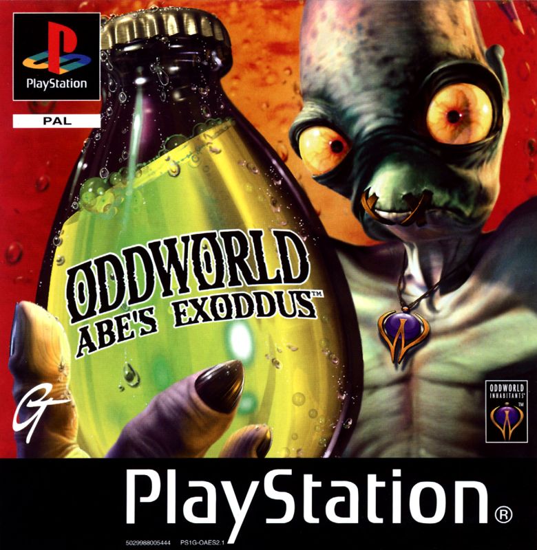 Front Cover for Oddworld: Abe's Exoddus (PlayStation)