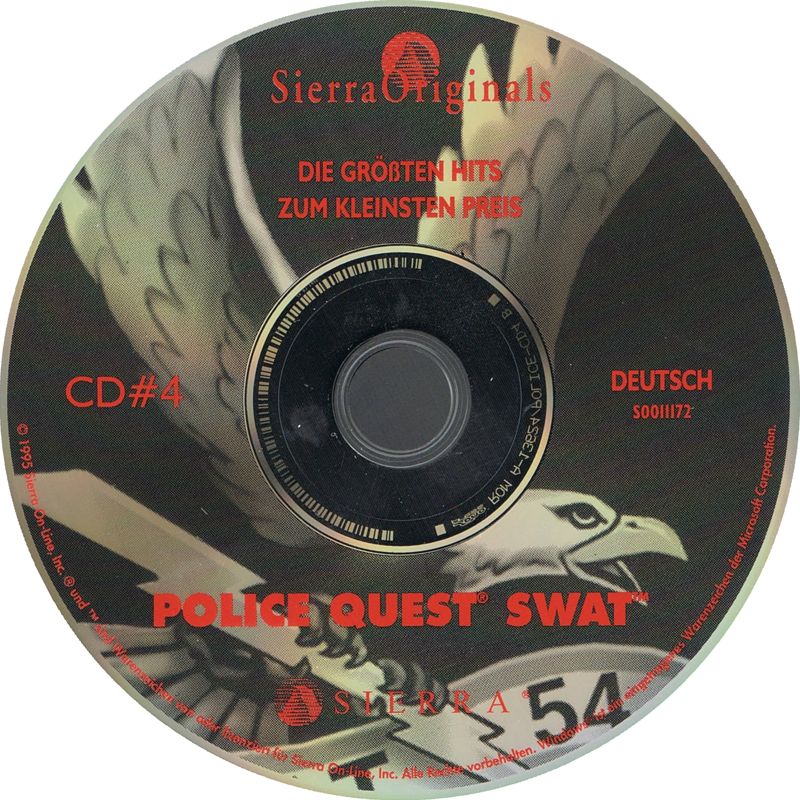 Media for Daryl F. Gates' Police Quest: SWAT (Windows and Windows 3.x) (Sierra Originals): Disc 4
