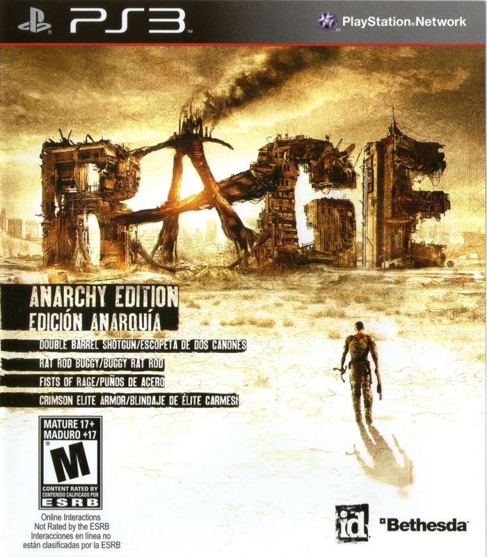 Front Cover for Rage (Anarchy Edition) (PlayStation 3)