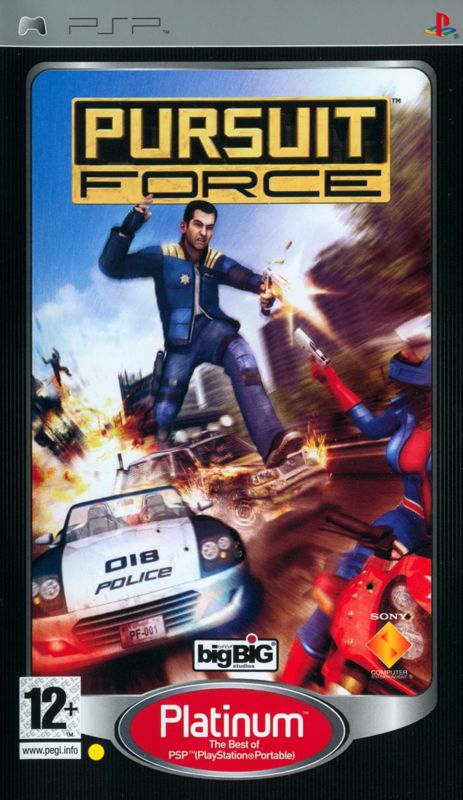 Front Cover for Pursuit Force (PSP) (Platinum release)