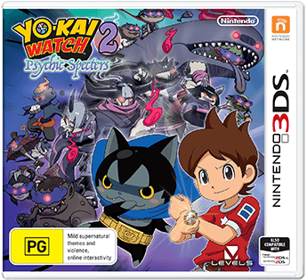 Front Cover for Yo-kai Watch 2: Psychic Specters (Nintendo 3DS) (download release)