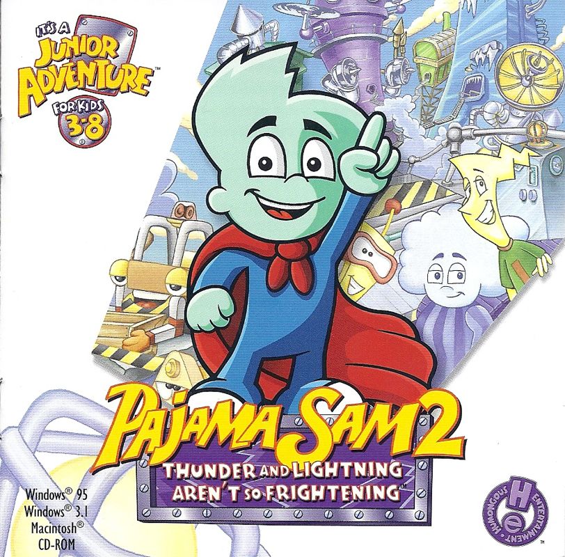 Other for Pajama Sam 2: Thunder and Lightning aren't so Frightening (Macintosh and Windows and Windows 3.x): Jewel Case - Front