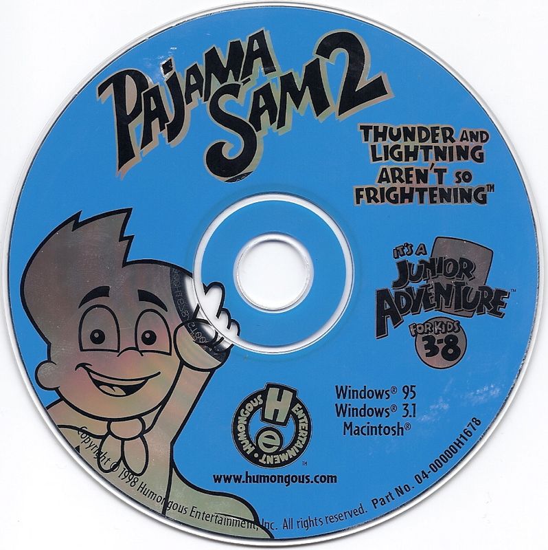 Media for Pajama Sam 2: Thunder and Lightning aren't so Frightening (Macintosh and Windows and Windows 3.x)