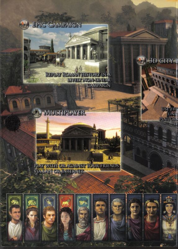 Inside Cover for Grand Ages: Rome (Windows): Left