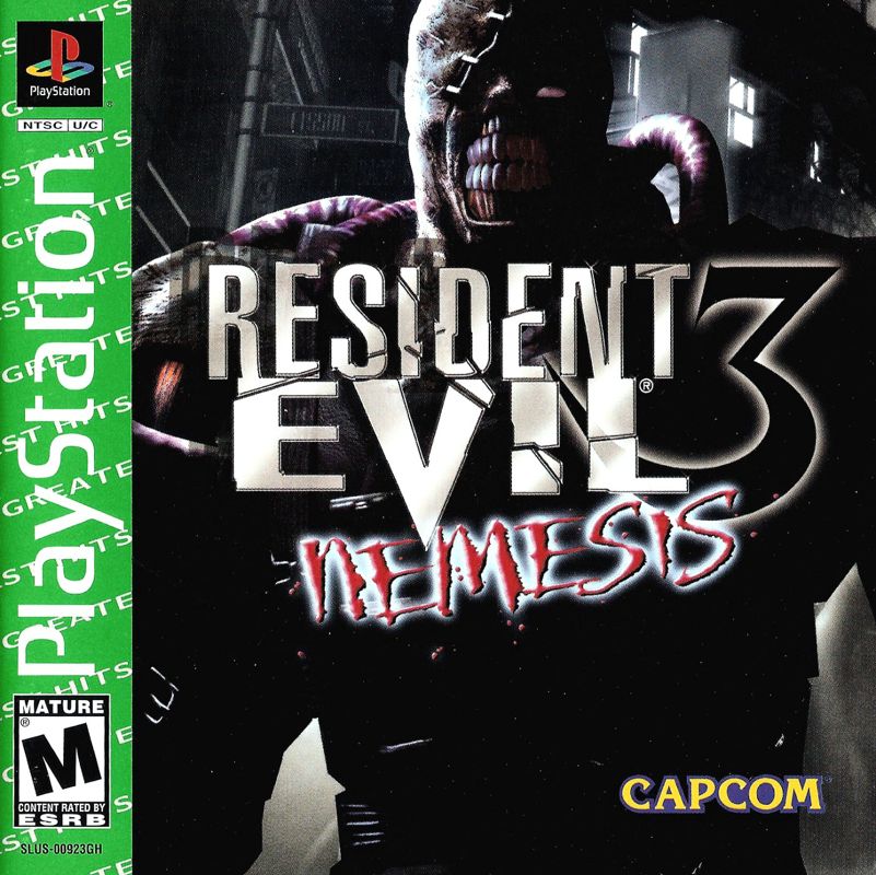 Front Cover for Resident Evil 3: Nemesis (PlayStation) (Greatest Hits release)