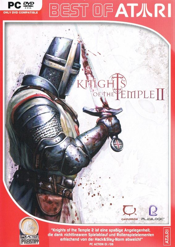 Front Cover for Knights of the Temple II (Windows) (Best of Atari release)