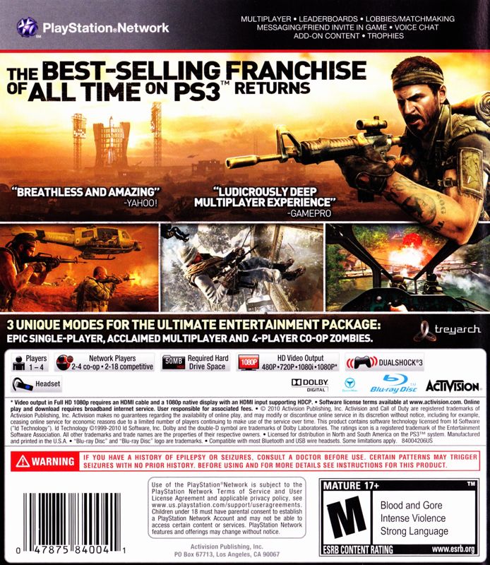 Call of Duty: Black Ops cover or packaging material - MobyGames