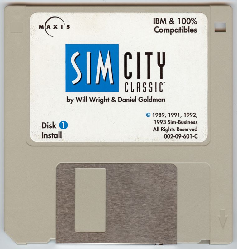Media for SimCity Classic (Windows 3.x): Disk 1/2