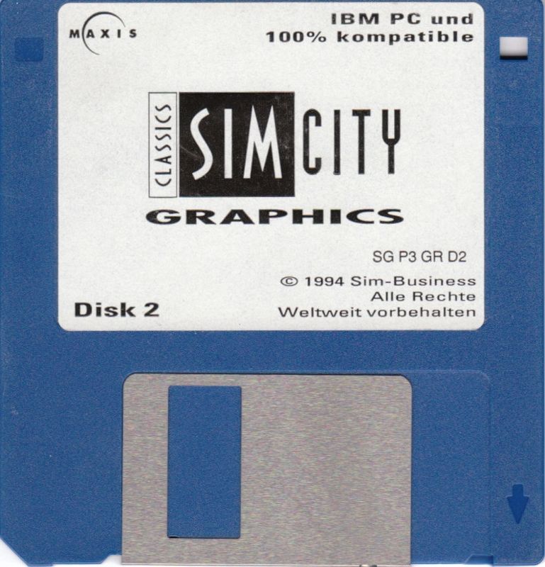 Media for SimCity Classic (Windows 3.x): Disk 3 - Graphics Disk 2/2