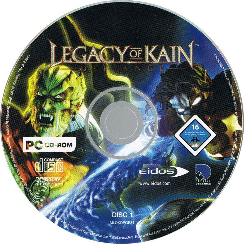 Media for Legacy of Kain: Defiance (Windows): Disk 1/2
