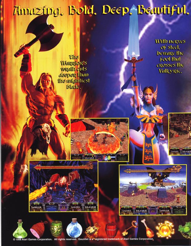 Inside Cover for Gauntlet: Legends (Arcade): Left