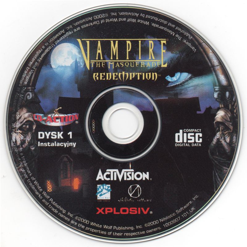 Media for Vampire: The Masquerade - Redemption (Windows) (CD-Action 05/2003 covermount): Disc 1/2