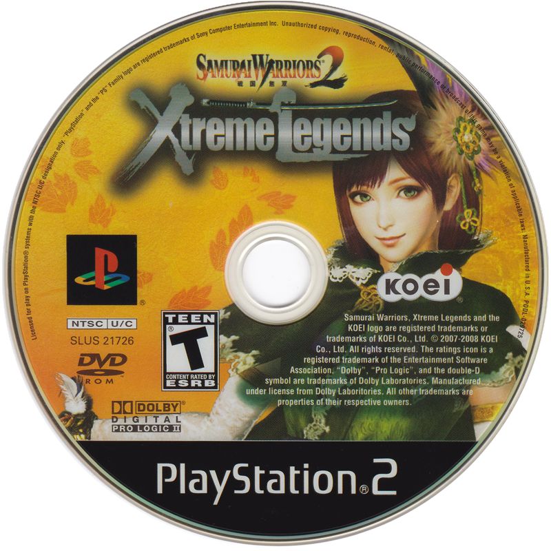 Media for Samurai Warriors 2: Xtreme Legends (PlayStation 2)
