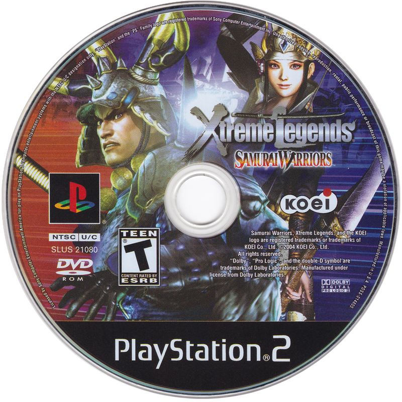 Media for Samurai Warriors: Xtreme Legends (PlayStation 2)