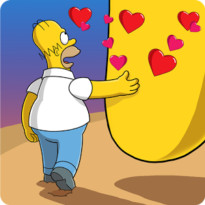Front Cover for The Simpsons: Tapped Out (Android) (Google Play release): Valentine's Day 2014