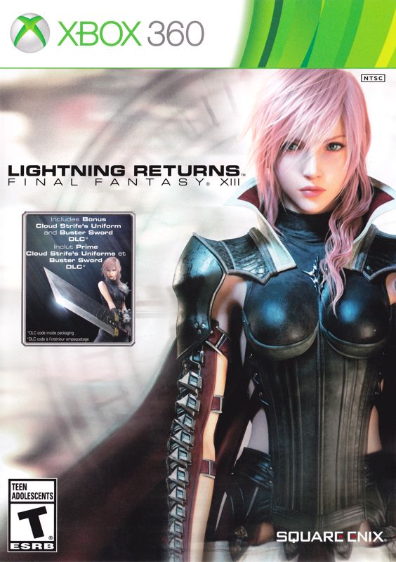 Front Cover for Lightning Returns: Final Fantasy XIII (Xbox 360) (With FFVII Cloud DLC Voucher)