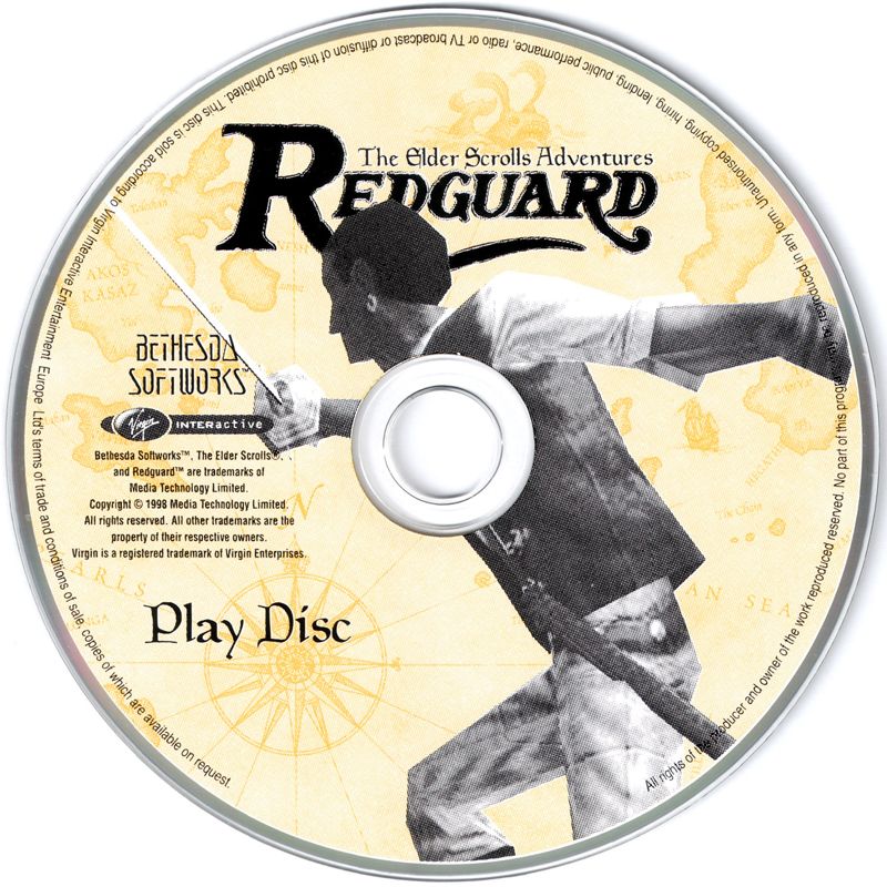 Media for The Elder Scrolls Adventures: Redguard (Windows): Play Disc