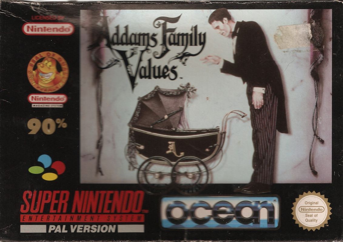 Front Cover for Addams Family Values (SNES)