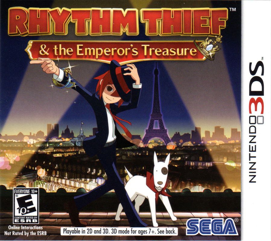 Front Cover for Rhythm Thief & the Emperor's Treasure (Nintendo 3DS)