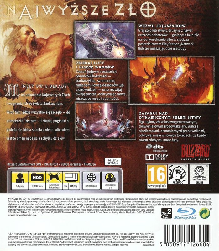 Diablo III cover or packaging material - MobyGames