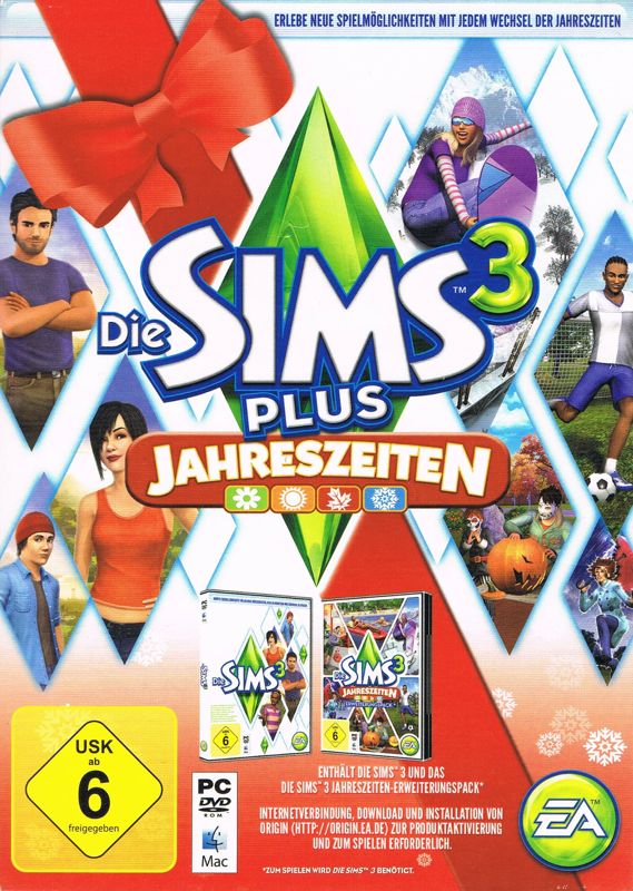 Front Cover for The Sims 3 Plus Seasons (Macintosh and Windows)