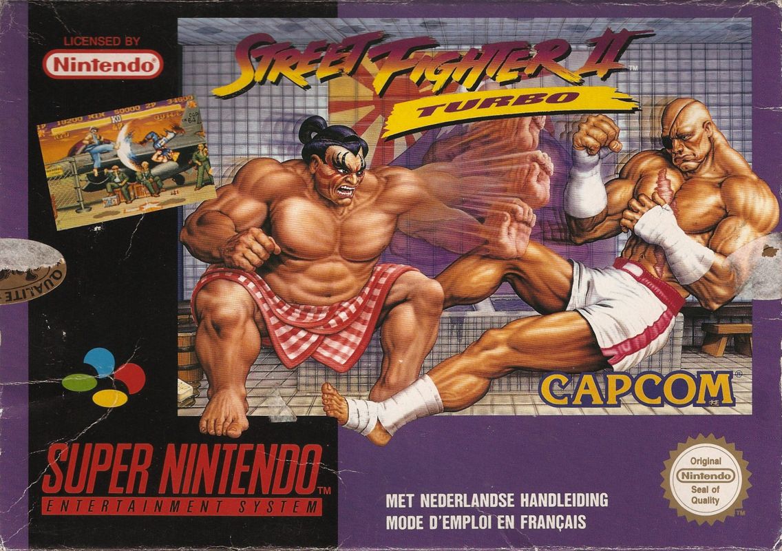 Front Cover for Street Fighter II Turbo (SNES)