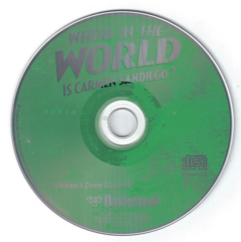 Media for Where in the World is Carmen Sandiego? (CD-ROM) (Macintosh and Windows and Windows 3.x)