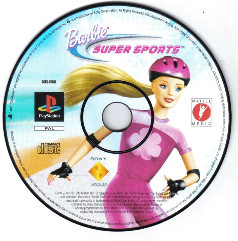 Media for Barbie: Super Sports (PlayStation)