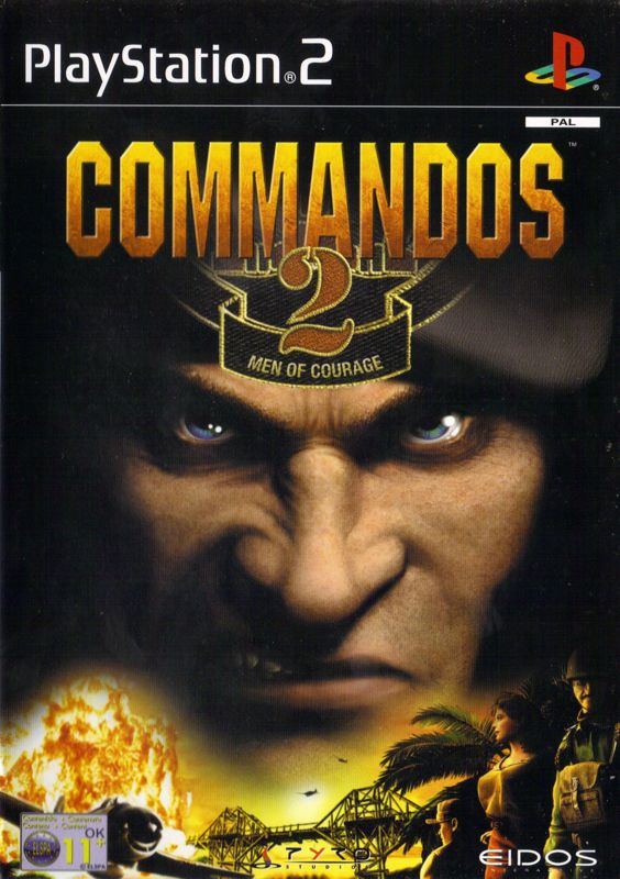 Front Cover for Commandos 2: Men of Courage (PlayStation 2)