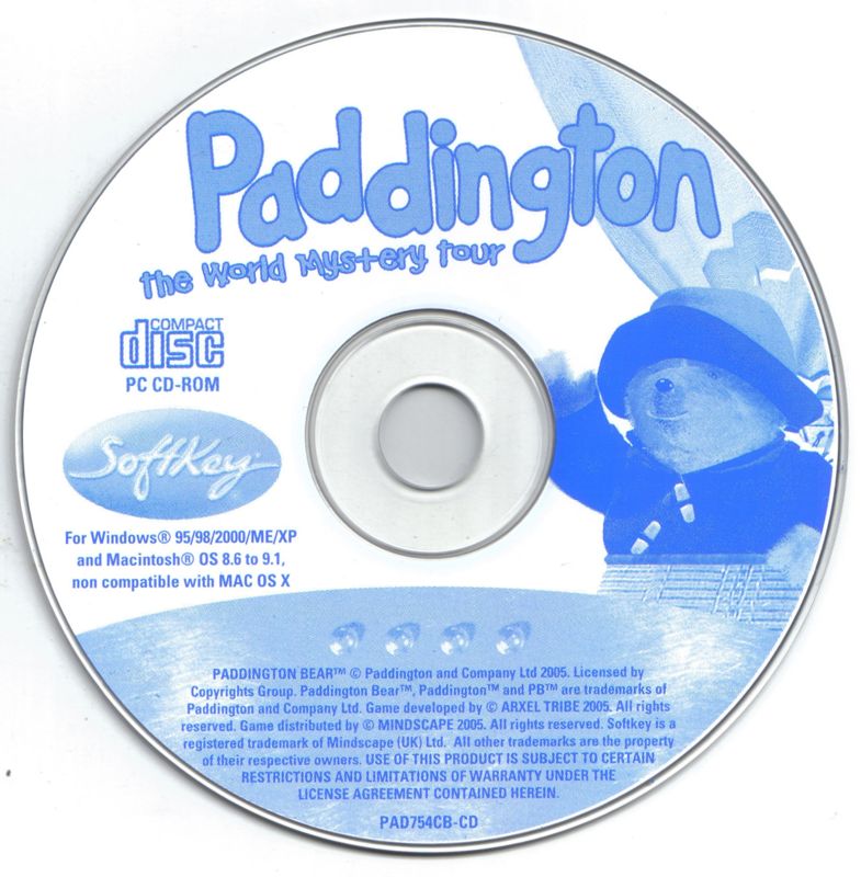 Media for Paddington: The World Mystery Tour (Macintosh and Windows) (Mindscape (UK) release 2005)