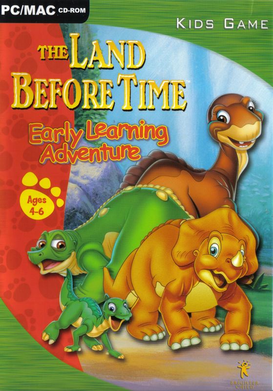 Front Cover for The Land Before Time: Kindergarten Adventure (Macintosh and Windows) (UK Brighter Child release (2004))