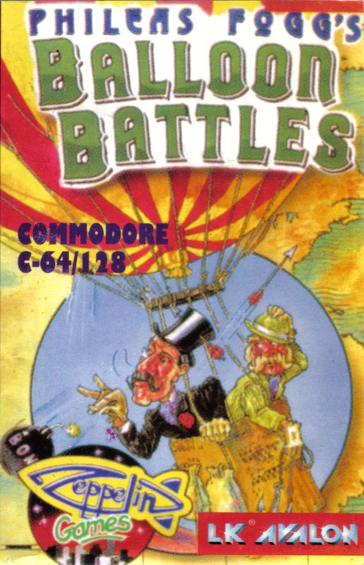 Front Cover for Phileas Fogg's Balloon Battles (Commodore 64)